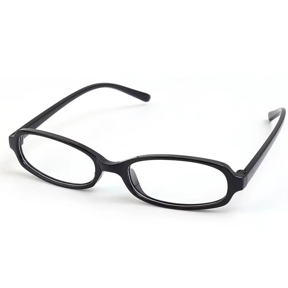 Y2K Women Retro Oval Square Glasses Red Green Frame Glass Eyewear Decorative Computer Anti-Blue Eyeglasses with Seaside Driving